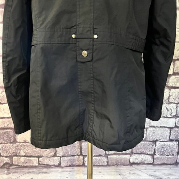 Details Intl Black Long Sleeve Hooded Coat Size L - Picture 7 of 10